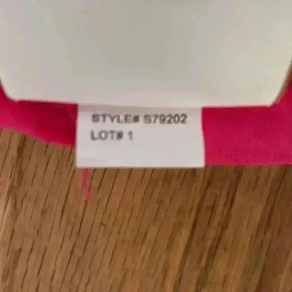 Kate Spade one piece, pink, halter swim suit; size M (S79202) - Picture 9 of 9